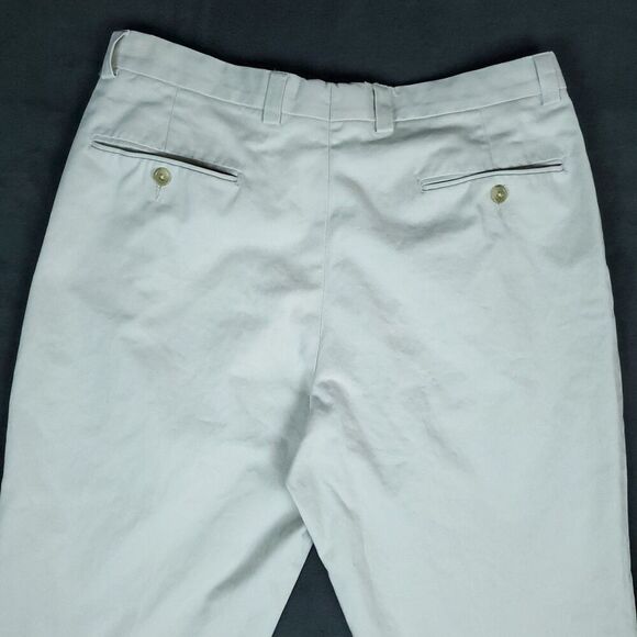 Lauren Ralph Lauren Pants Men's 34x29 Lot Of 2 Khaki Preppy 100% Cotton Cuffed - Picture 12 of 13